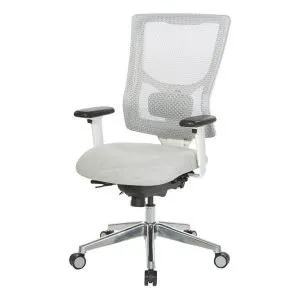 White Mesh High-Back Deluxe Multi-Function Chair